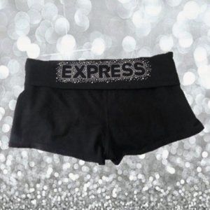 Express Vintage Black Stretch Shorts Athletic